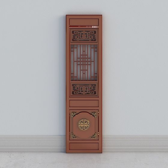 Stylish Chinese Screen 3D model