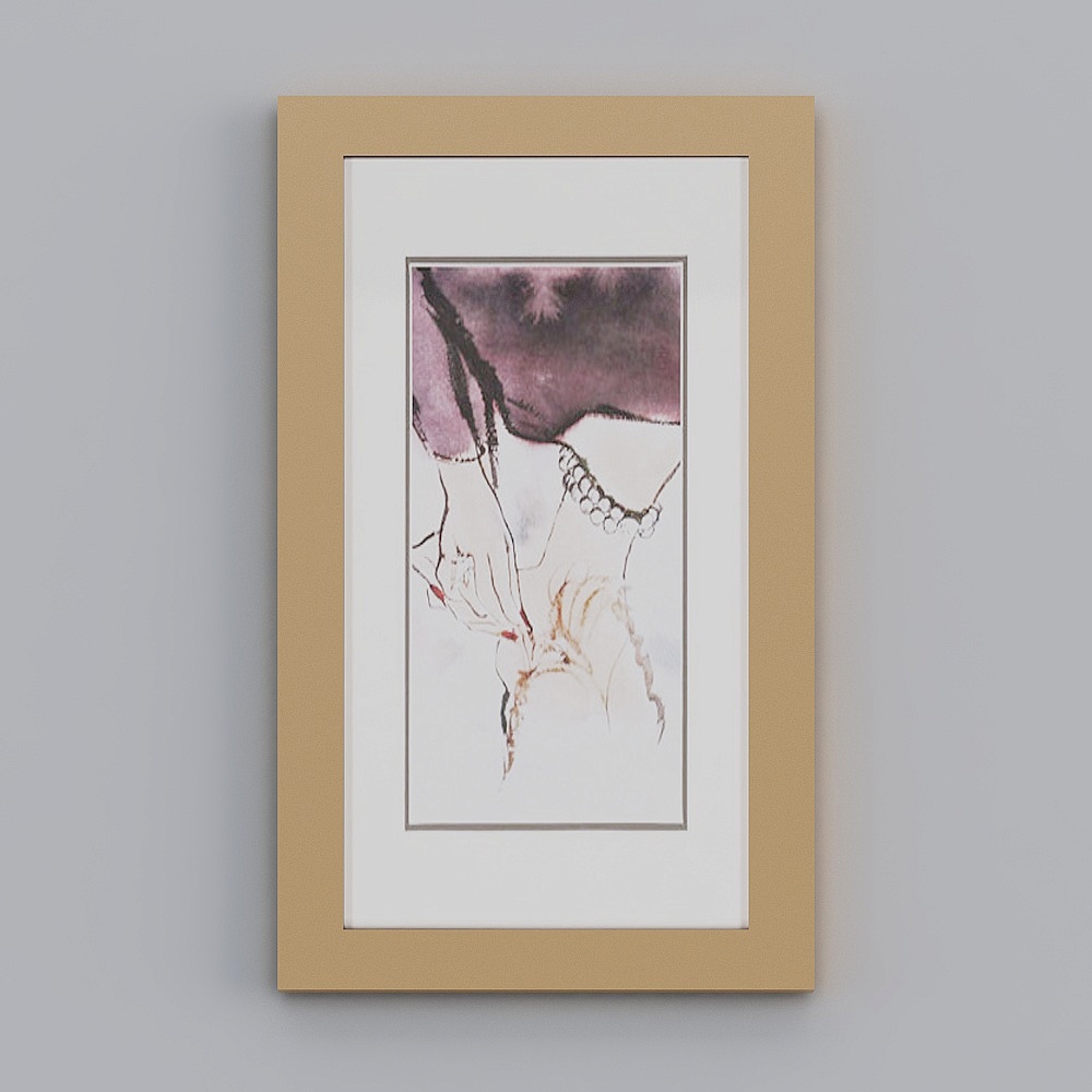 Bathroom decoration painting