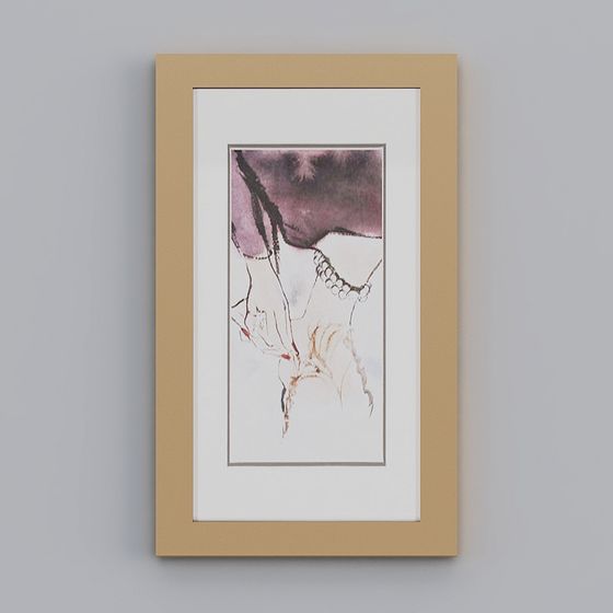 Abstract Picture Frame 3D Model for Creative Spaces