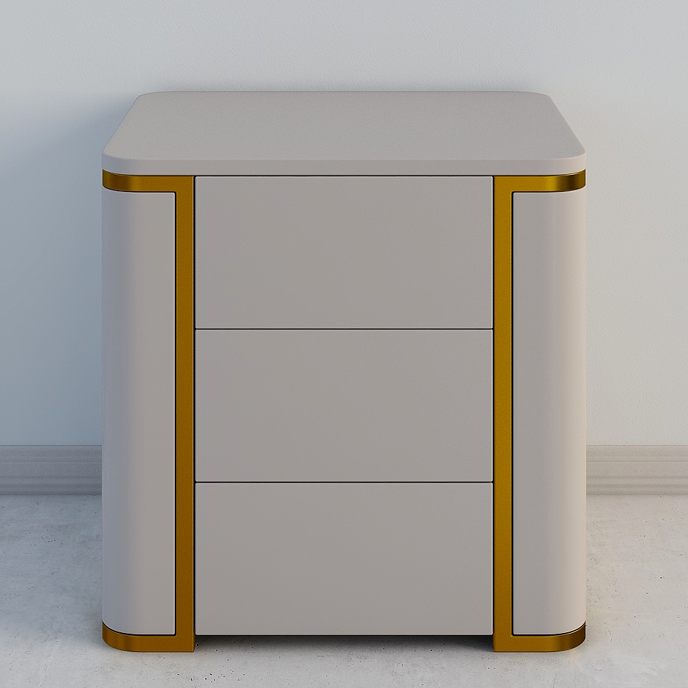 Прикроватная тумбочка 1 серая