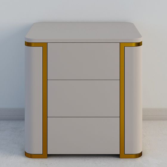 Прикроватная тумбочка 1 серая