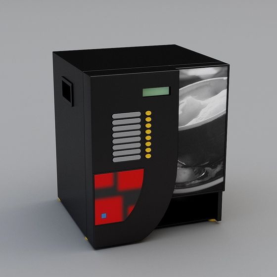 Retro Futuristic Coffee Machine 3D model