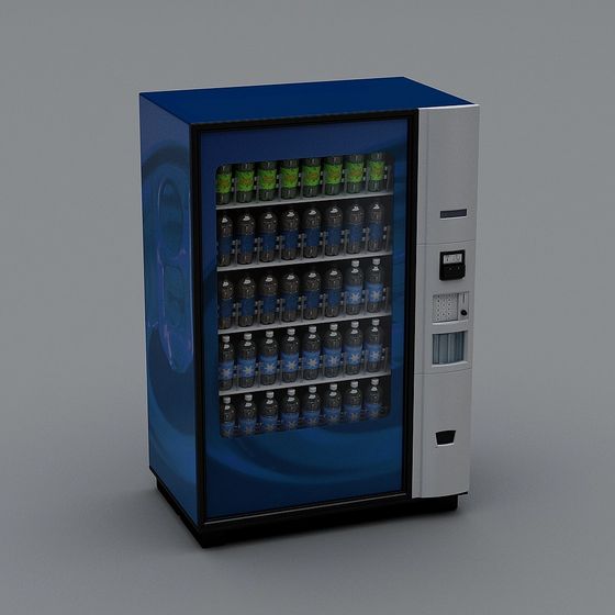 Realistic Low-Poly Vending Machine 3D model