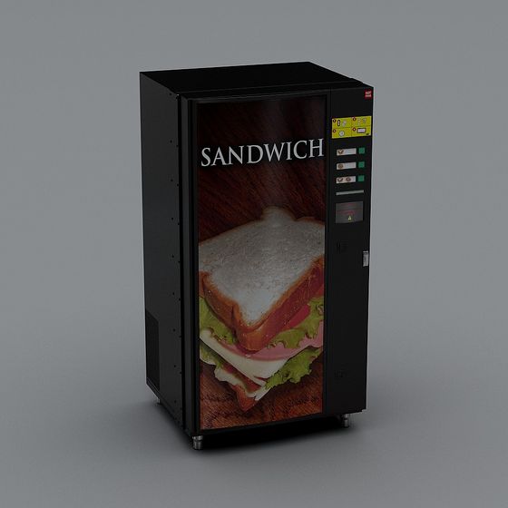 Stylish Sandwich Vending Machine 3D model