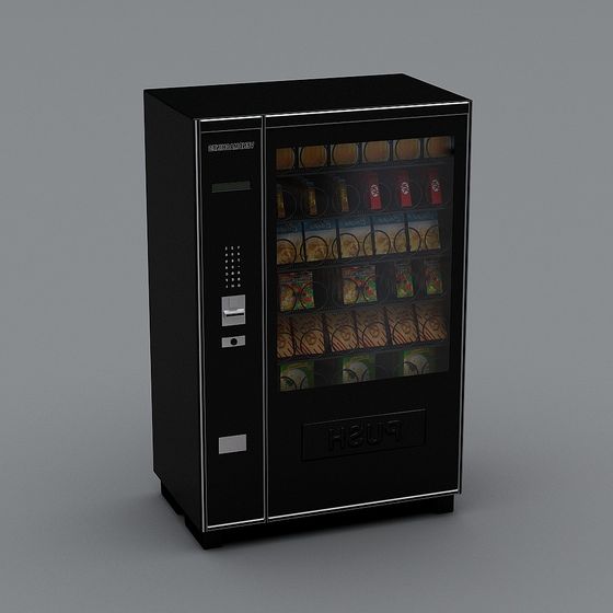 Stylish Low-Polygon Vending Machine 3D model
