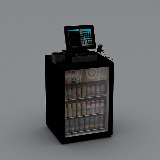 Stylish Low-Poly Vending Machine 3D model
