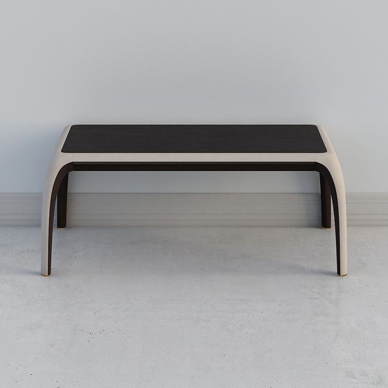 Streamlined Dining Table 3D model