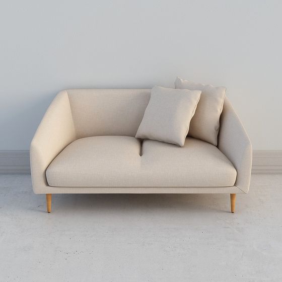 Modern Low-Polygon Sofa 3D model