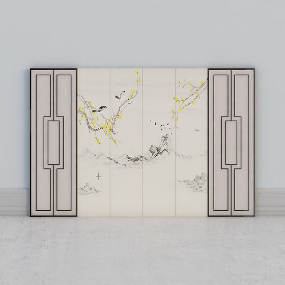 Ink Wash Screen 3D model