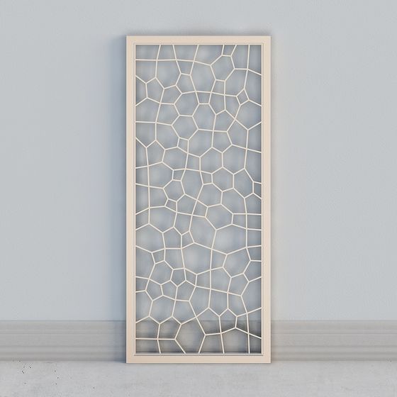 Cracked Window Low-Poly 3D Model for Creative Spaces