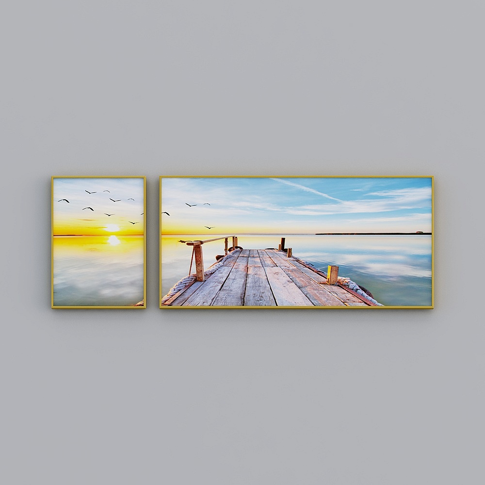 Glorious Good Painting - Simple Modern -L-2173-1-2- Landscape Decoration Painting