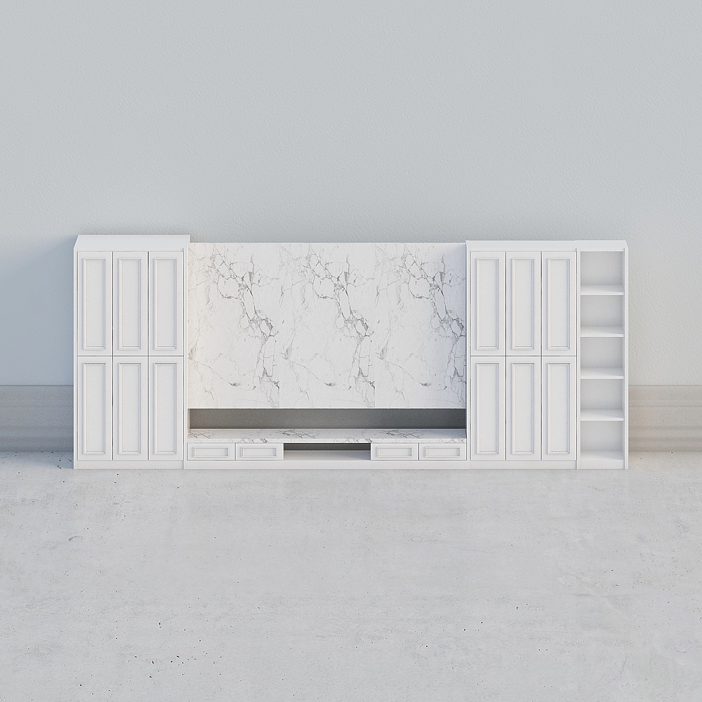 TV cabinet white overall