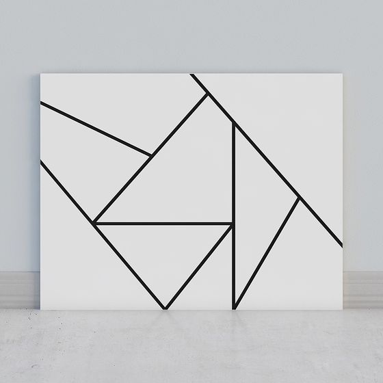 Abstract Geometric 3D Model Design