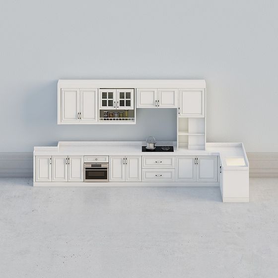 Minimalist Kitchen Cabinet 3D model