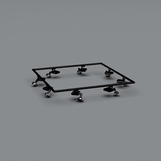 Unique Low-Poly Metal Base 3D Model Design