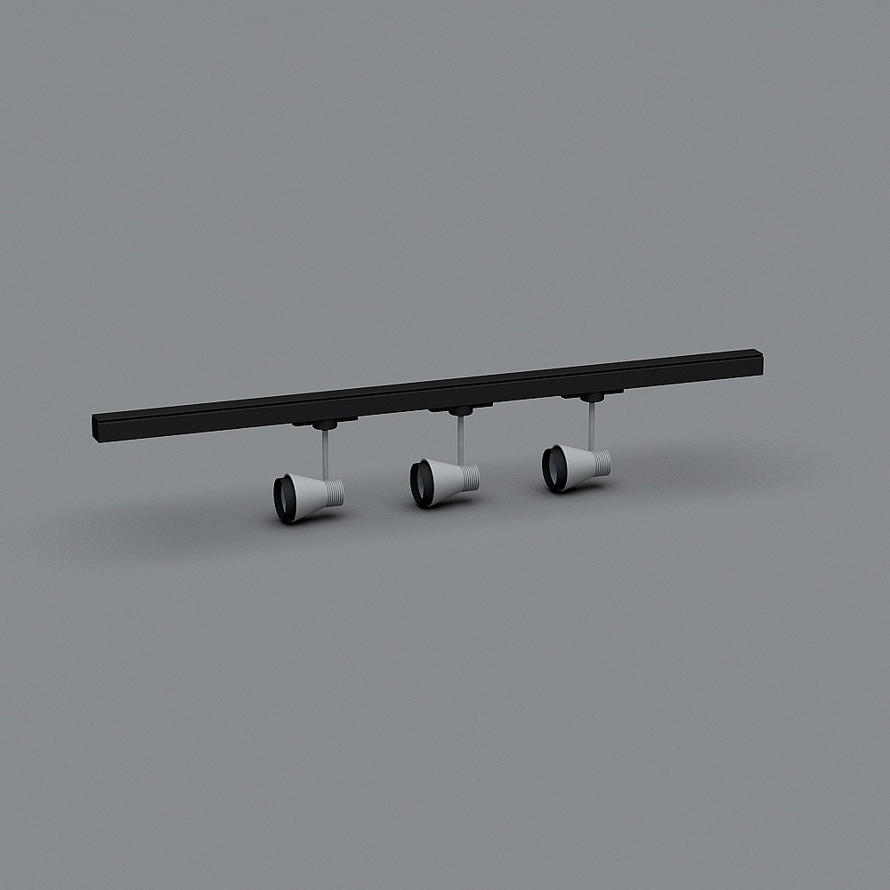 Modern Low-Poly Track Light 3D model