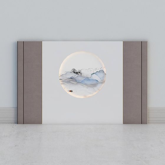 Ink Wash Landscape 3D model