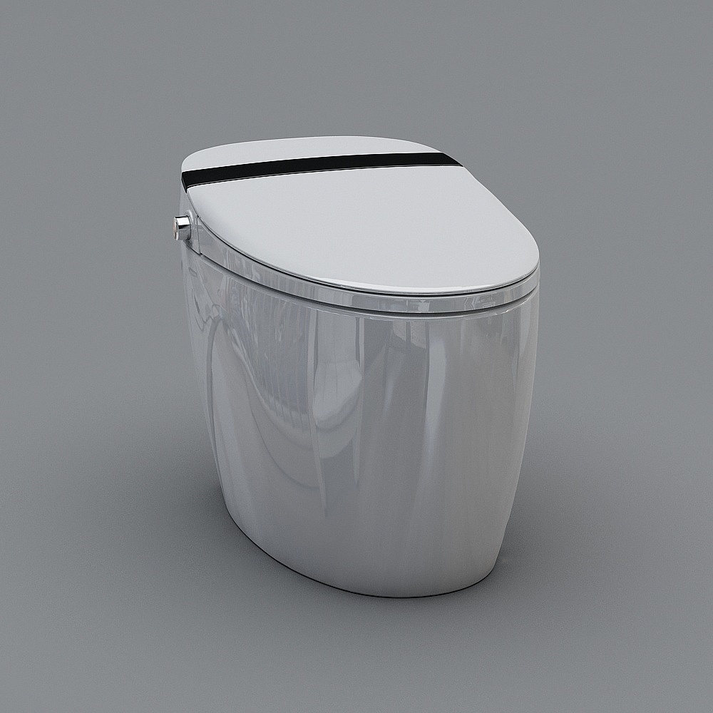 Sleek Smart Toilet 3D model