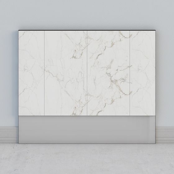 Minimalist Marble Cabinet Door 3D model