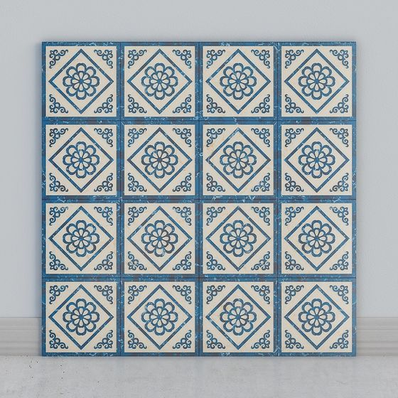 Mediterranean Style Tile 3D model