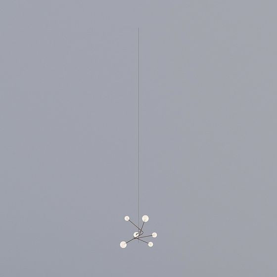 Modern Hanging Art Light 3D model