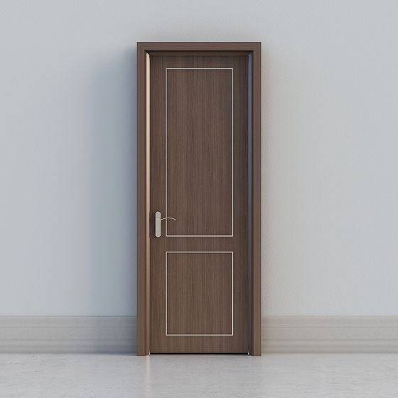 Modern Low-Poly High-Detail Door 3D model