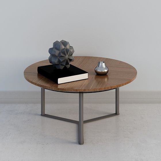 Low-Polygon Round Table 3D Model Design