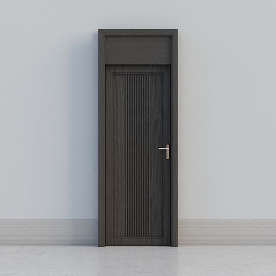 Elegant Low-Poly Modern 3D Door Model