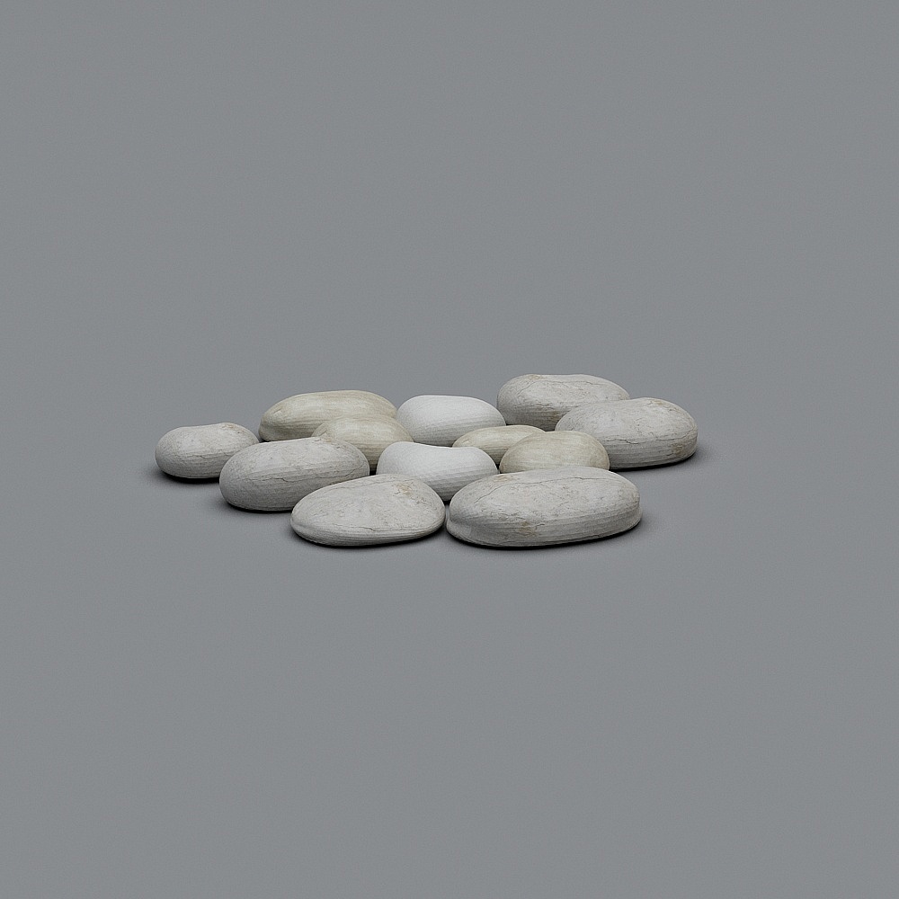 River Rocks 3D model