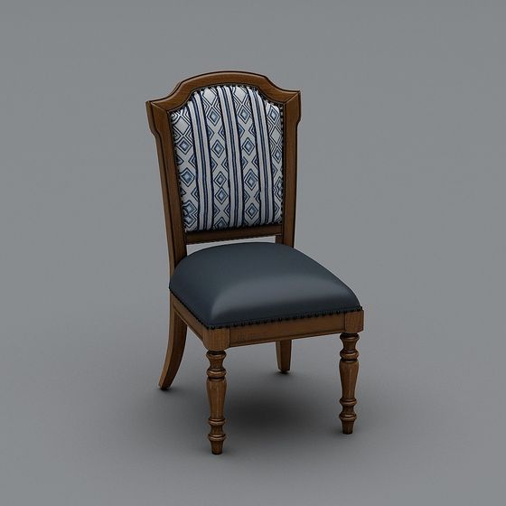 Vintage Elegance 3D Model Chair