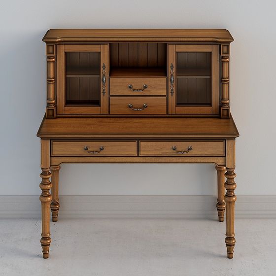 Vintage Desk 3D Model for Creative Projects