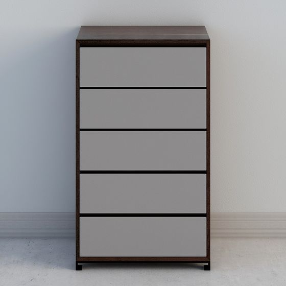 City Window Storage Cabinet 3D model for Modern Interiors