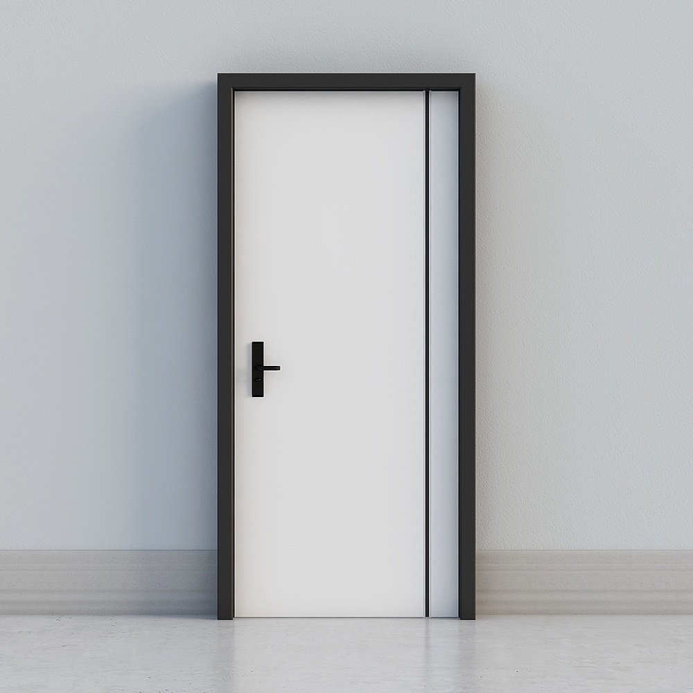 modern white door