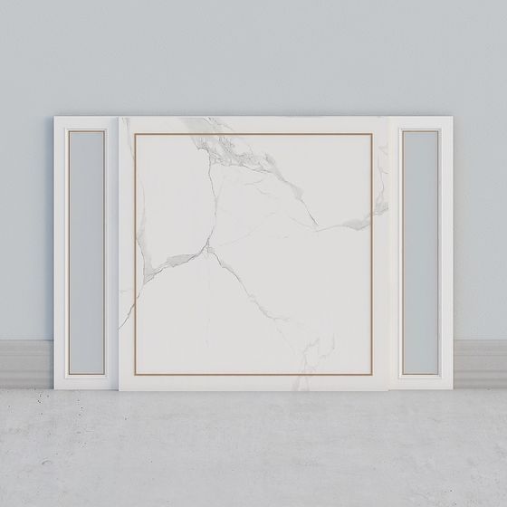 Minimalist Marble Door Panel 3D model