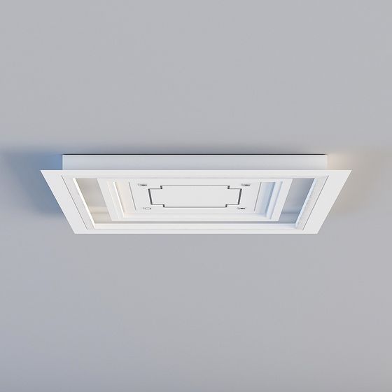 Modern Minimalist Recessed Ceiling Light 3D model