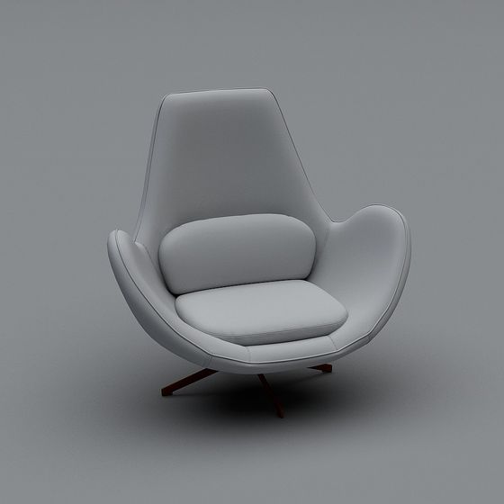 Streamlined Sofa 3D model for Creative Projects