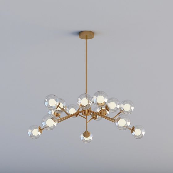 Elegant 3D Pendant Light Model for Modern Interiors