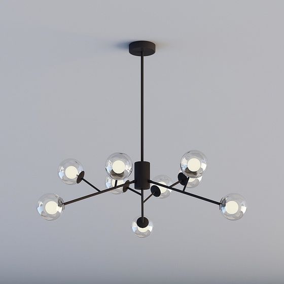 Modern Minimalist Chandelier 3D model