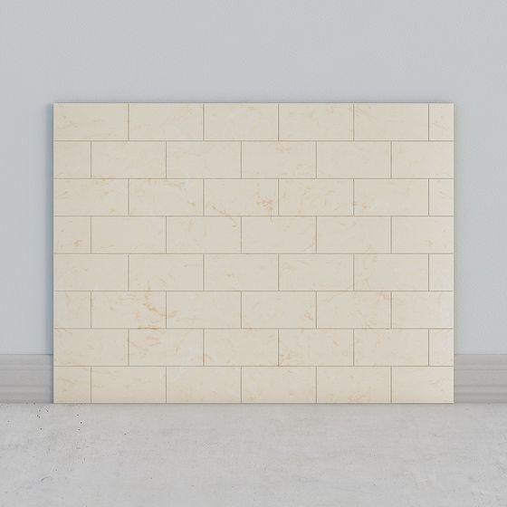 Elegant Low-Poly Wall Tile 3D model