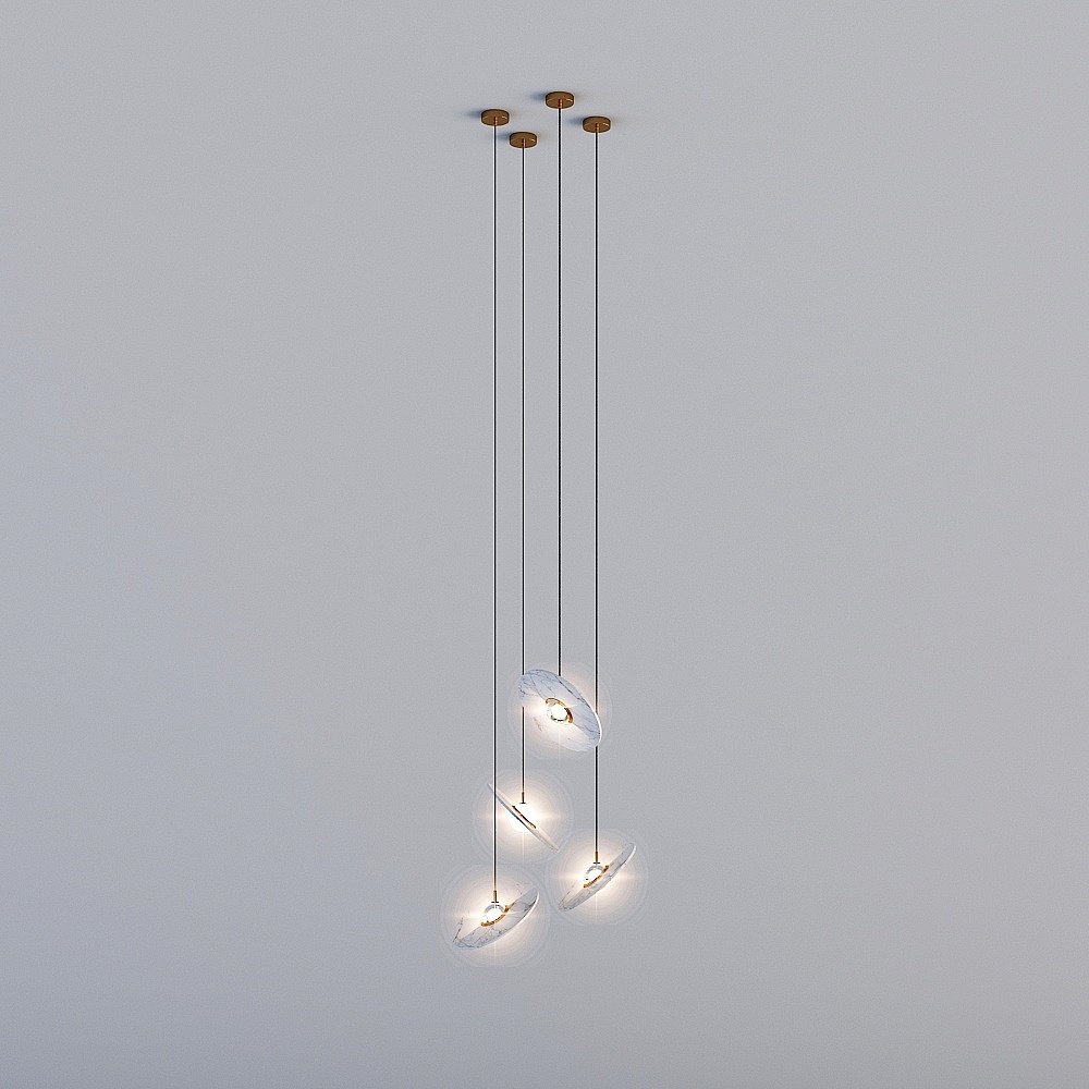 Elegant 3D Chandelier Model for Modern Interiors
