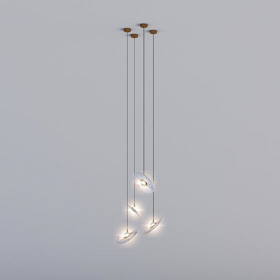 Stylish 3D Chandelier Model for Contemporary Spaces