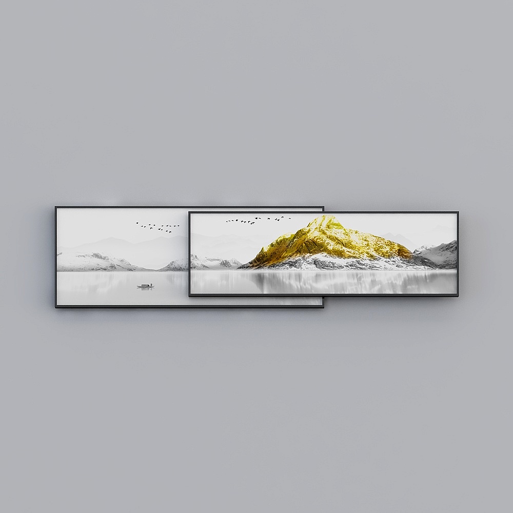 Glorious Fine Painting - Simple Modern - L-33280-1-2- Landscape Decoration Painting