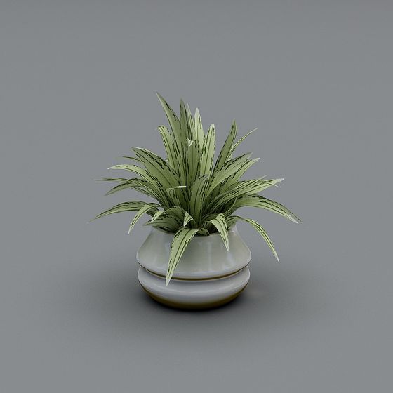 Greenery Vase 3D Model for Modern Spaces