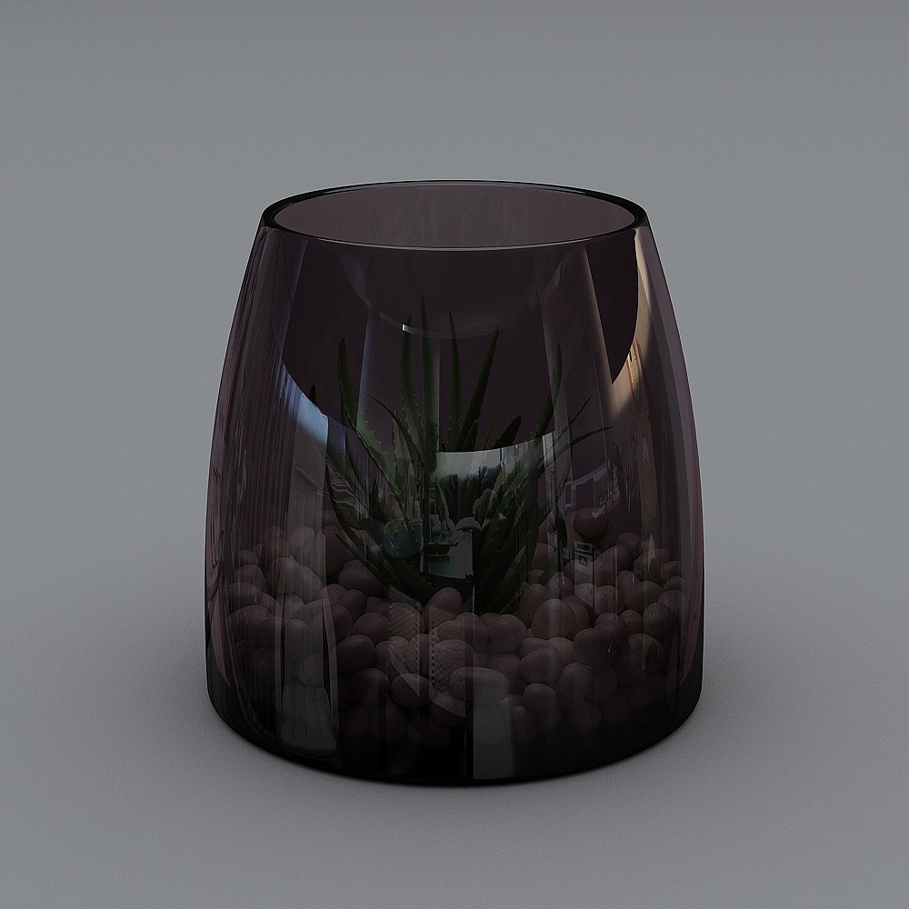 Oya-Весенний Балет-Ваза-5 черная ваза