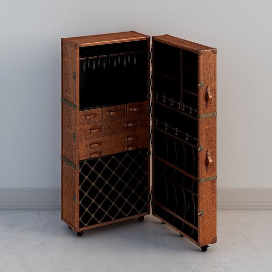Steampunk Wine Cabinet 3D model