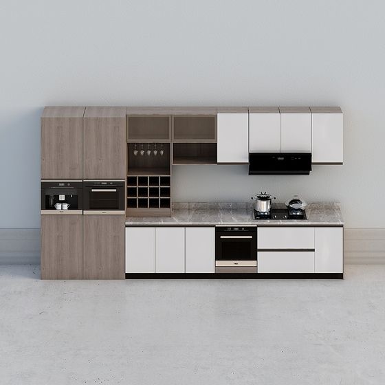 Contemporary Kitchen 3D Model for Creative Spaces