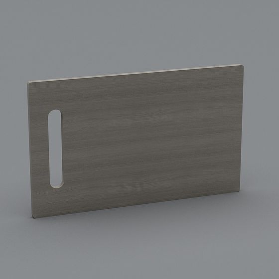 Stylish Low-Polygon Cutting Board 3D model