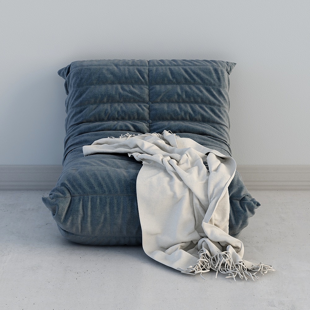 Comfort Corner 3D model - Cozy Minimalist Design