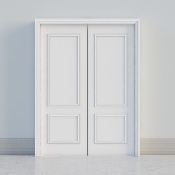 Classic Double Door 3D model for Modern Interiors