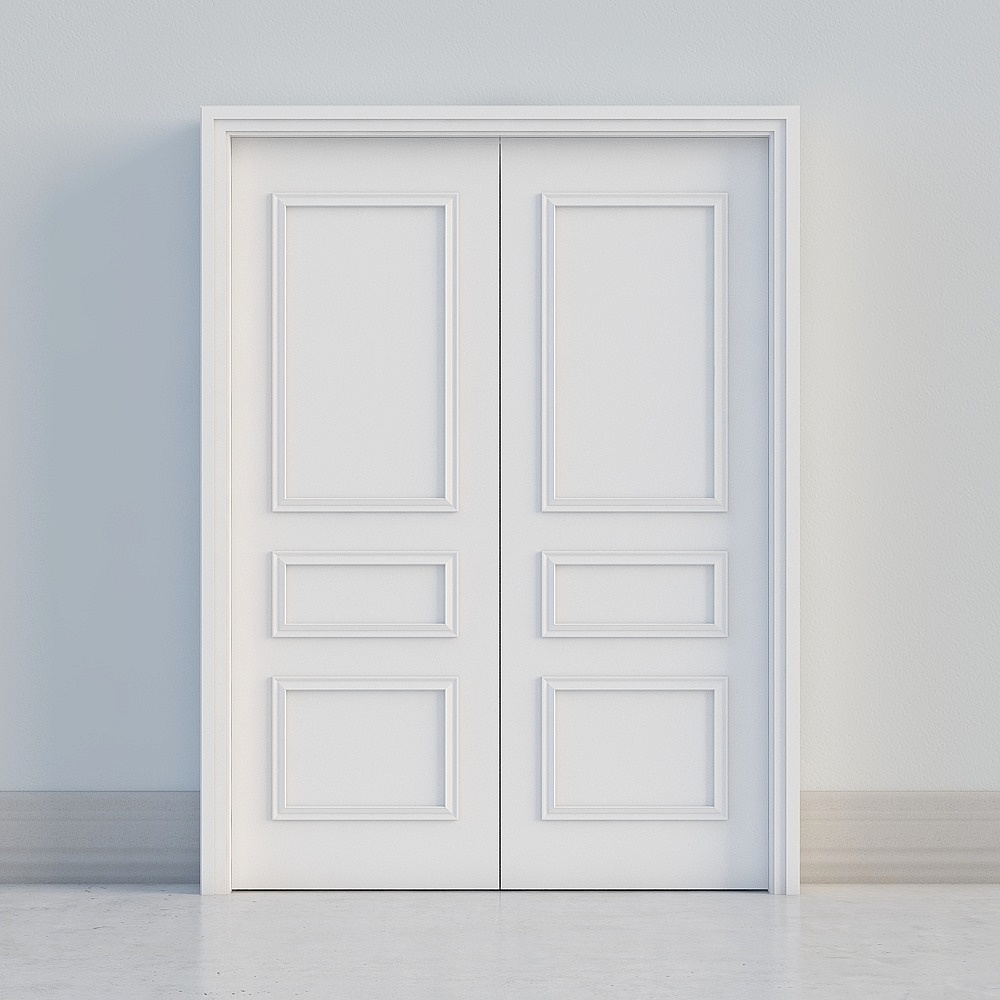 classic beige double door